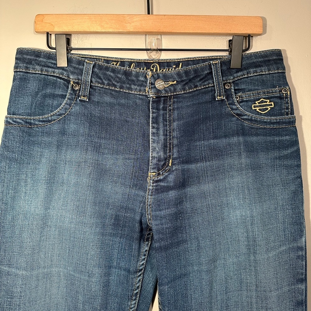 Women’s Harley Davidson Jeans Size 8 Tall - Picture 4 of 13